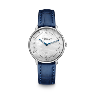 Juwelier Schell 177966 Sternglas Armbanduhr Naos XS Edition Perlmutt Weiß/Silber/Dunkelblau S01-NDP01-NB02