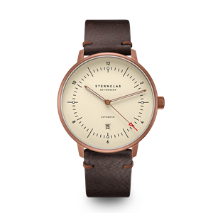 Juwelier Schell 177969 Sternglas Armbanduhr Naos XL Automatik Alabaster/Bronze/Mokka S02-NX42-VI17