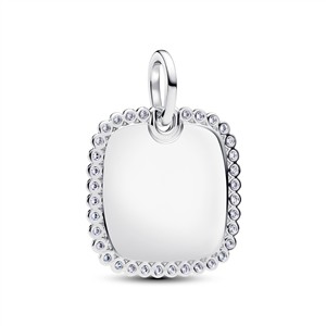 Juwelier Schell 178126 Pandora Moments Anhänger Funkelndes grabvierbares Viereck 394009C01