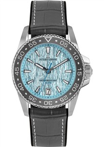 Juwelier Schell 178534 Jacques Lemans Armbanduhr Liverpool Diver Grau/Hellblau 1-2205F