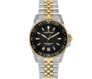 Juwelier Schell 178536 Jacques Lemans Armbanduhr Liverpool Diver Bicolor/Schwarz 1-2205N