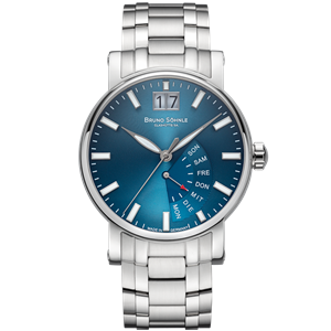 Juwelier Schell 178605 Bruno Söhnle Armbanduhr Pesaro I Petrol/Stahl 17-13073-346