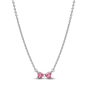Juwelier Schell 179163 Pandora Kette mit Anhänger Rosa Schleifchen 394235C01-45