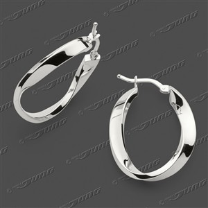 Juwelier Schell 179833 Jung Creolen Oval Gedreht 14-0170