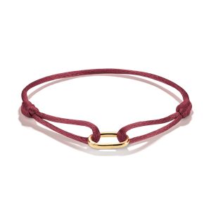 Juwelier Schell 179992 Thomas Sabo Charm Textilarmband Dunkelrot C1210-413-50-L24V