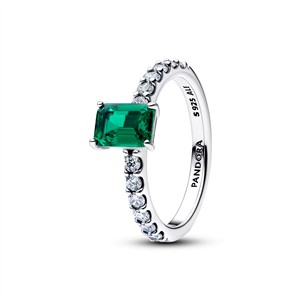 Juwelier Schell 180068 Pandora Ring Smaragdschliff 194506C01-52