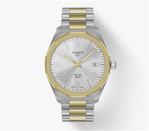 Juwelier Schell 179854 Tissot Armbanduhr PRC 100 Solar 39mm Bicolor T1514222203100