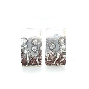 Juwelier Schell 180195 B. Haas Ohrstecker Engel Rettangolo 10x19mm 5002 AG L
