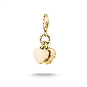 Juwelier Schell 181159 Thomas Sabo Charm Club Charm doppelte Herzen 0836-M01-39