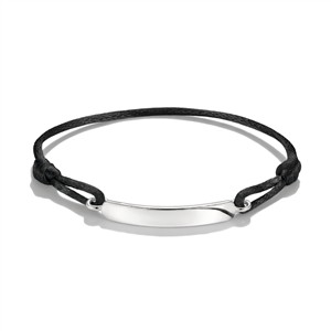 Juwelier Schell 181298 Thomas Sabo Textilarmband gravierbar schwarz A2238-001-11-L24V