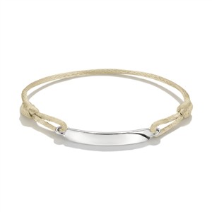 Juwelier Schell 181299 Thomas Sabo Textilarmband gravierbar beige A2238-001-19-L24V
