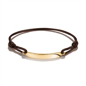 Juwelier Schell 181303 Thomas Sabo Textilarmband gravierbar dunkelbraun A2238-M03-2-L24V