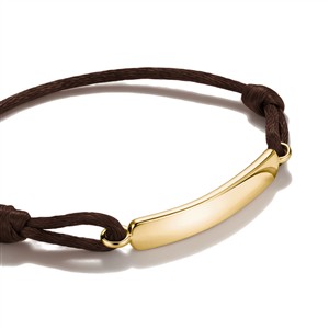 Thomas Sabo Textilarmband gravierbar dunkelbraun – Bild 2