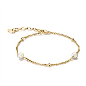Juwelier Schell 181314 Thomas Sabo Armband mit Perlen und weißem Zirkonia A1989-M01-14-L19V