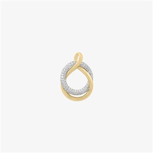 Juwelier Schell 181578 Star Diamant Anhänger Verschlungener Ring D3401G