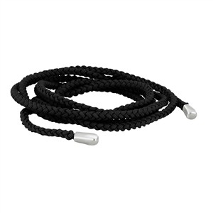 Juwelier Schell 181531 Heinzendorff Kordel Geflochten 3mm Farbe 95 Schwarz 80365010995