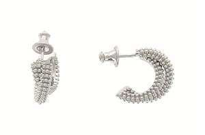 Juwelier Schell 181649 Pesavento Steckcreole Shiny Silber | Pixel WPXLO233
