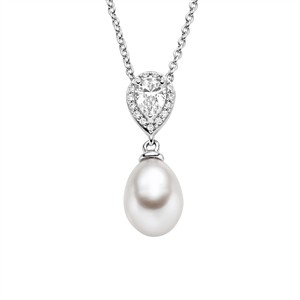 Juwelier Schell 181801 Viventy Kette mit Anhänger Tropfen 788022