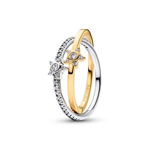 Juwelier Schell 181729 Pandora Doppelring Sterne 165079C01-54