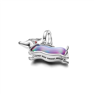 Pandora Moments Charm Weihnachtsdackel "Lieb dich sooo viel" – Bild 4