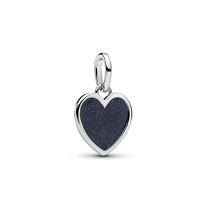 Juwelier Schell 181840 Pandora Moments Charm Blaues Glitzerherz 735088C01