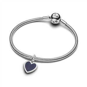 Pandora Moments Charm Blaues Glitzerherz – Bild 2
