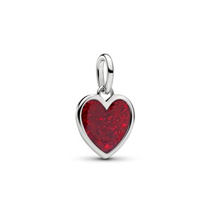 Juwelier Schell 181841 Pandora Moments Charm Rotes Glitzerherz 735088C03